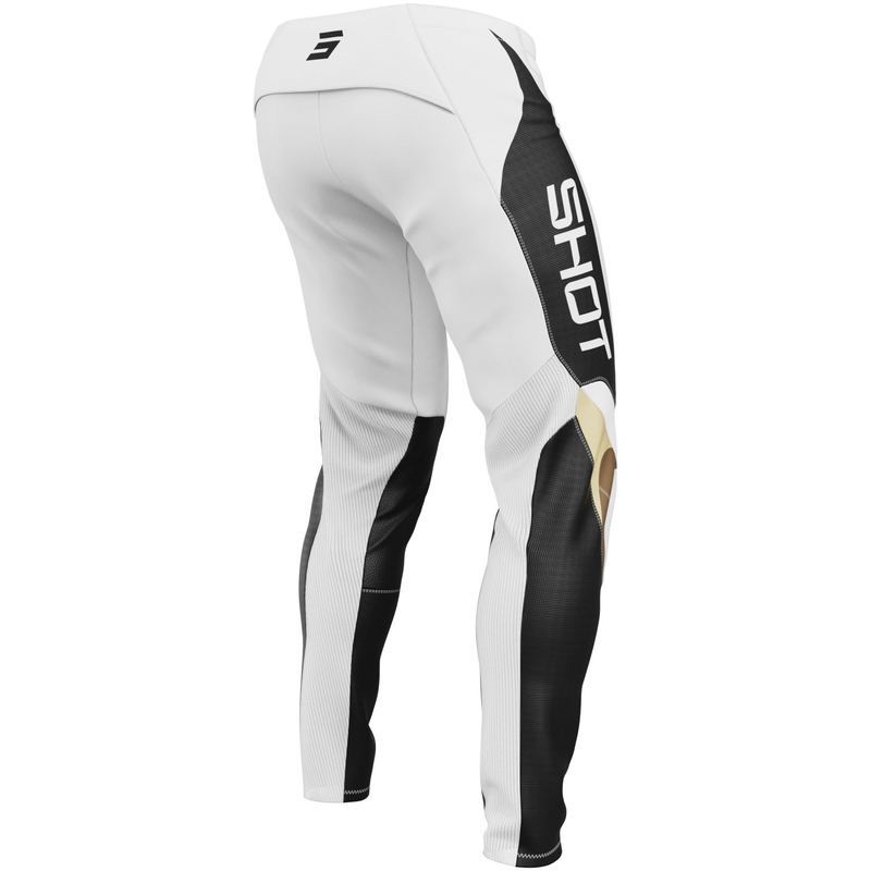 Pantalones de motocross Shot Contact Manta blancos