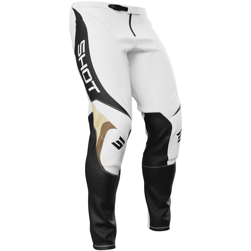 Pantalones de motocross Shot Contact Manta blancos