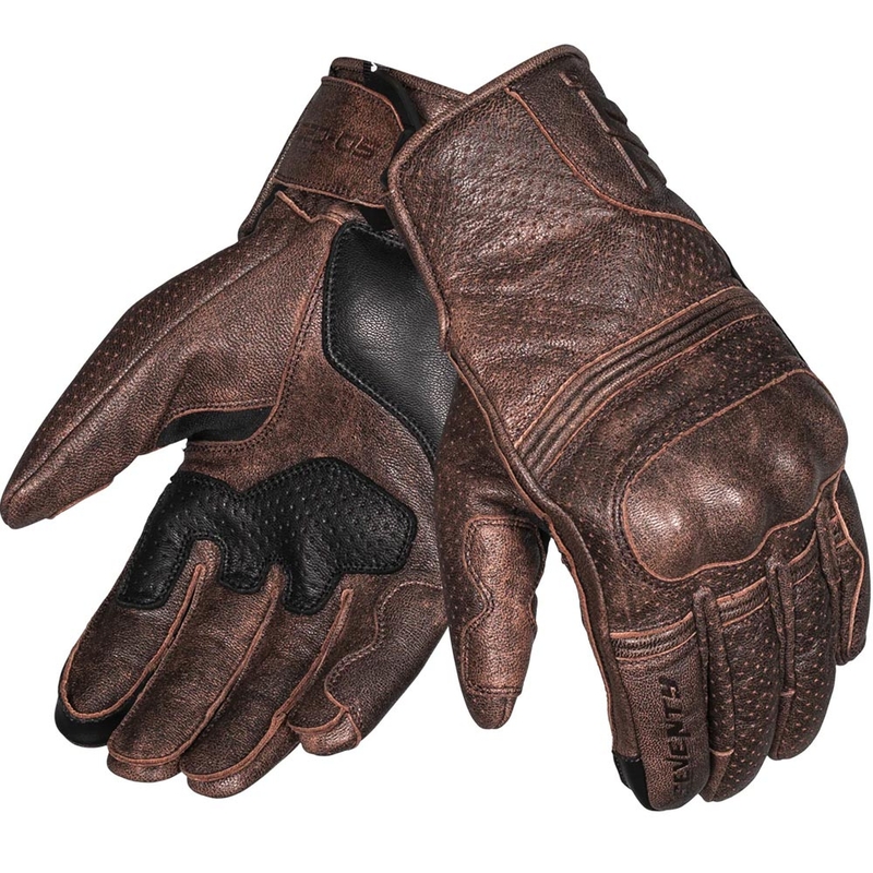 Guantes de moto Seventy Degrees SD-C20 Rebel marrones