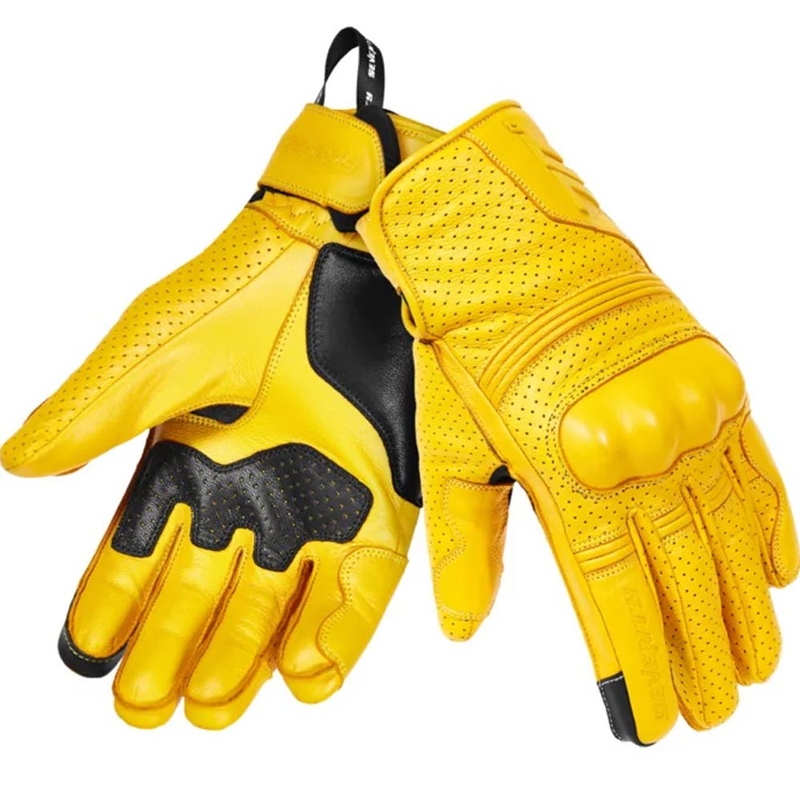 Guantes de moto Seventy Degrees SD-C20 Rebel amarillos