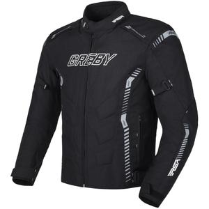Chaqueta de moto RSA Greby 2 negra y gris