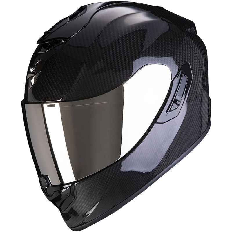 Casco integral de moto Scorpion EXO-1400 EVO II CARBON AIR SOLID negro en oferta liquidación