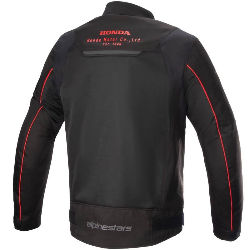 Chaqueta de moto Alpinestars Luc Air 2 Honda negra y roja