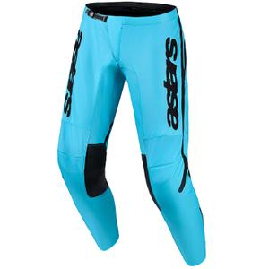 Pantalones de motocross Alpinestars Stella Fluid Apex para mujer, color turquesa y negro