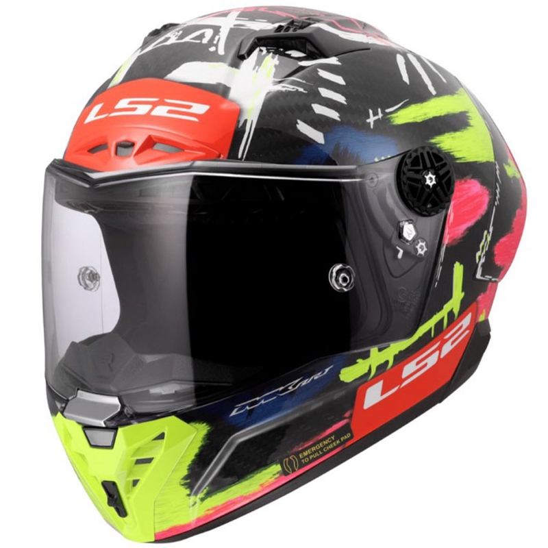 Casco integral de moto LS2 FF805 Thunder GP Aero Replica Aldeguer 25 negro brillante-rojo-verde