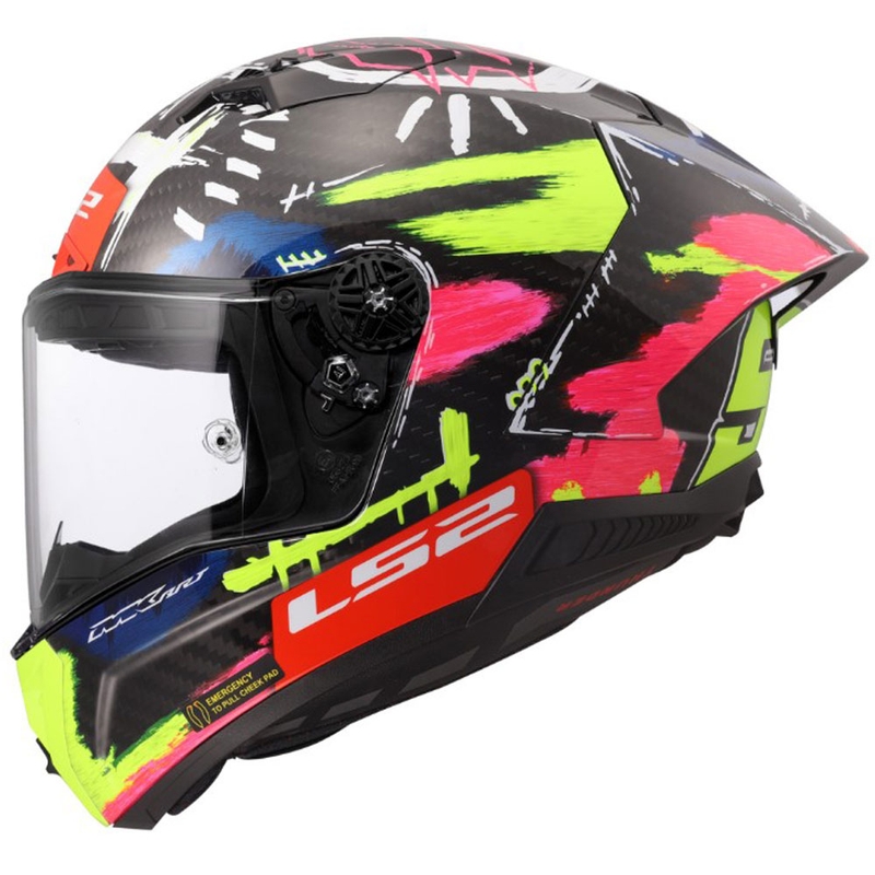 Casco integral de moto LS2 FF805 Thunder GP Aero Replica Aldeguer 25 negro brillante-rojo-verde