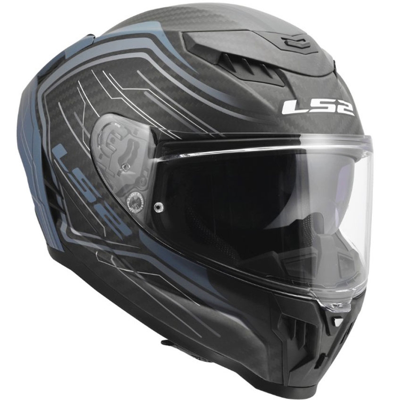 Casco integral de moto LS2 FF807 Dragon Subic azul petróleo