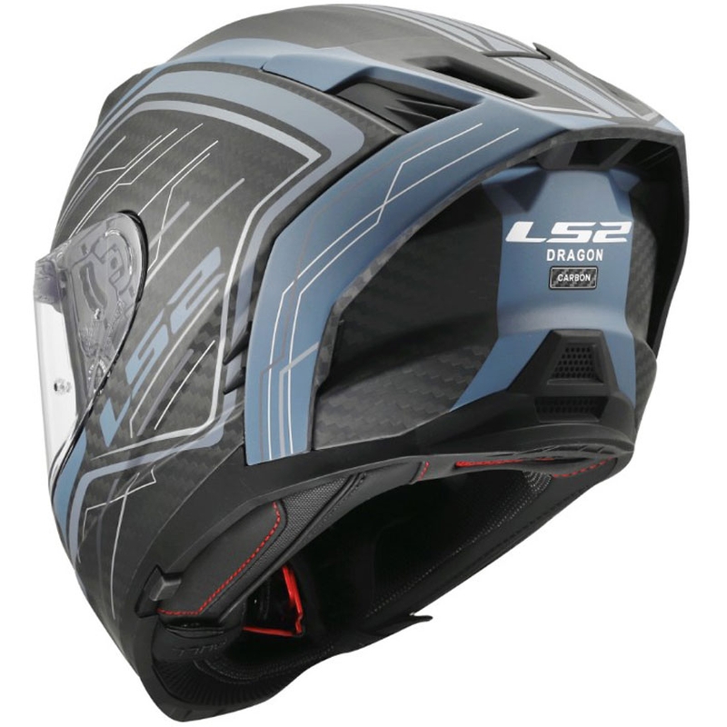 Casco integral de moto LS2 FF807 Dragon Subic azul petróleo