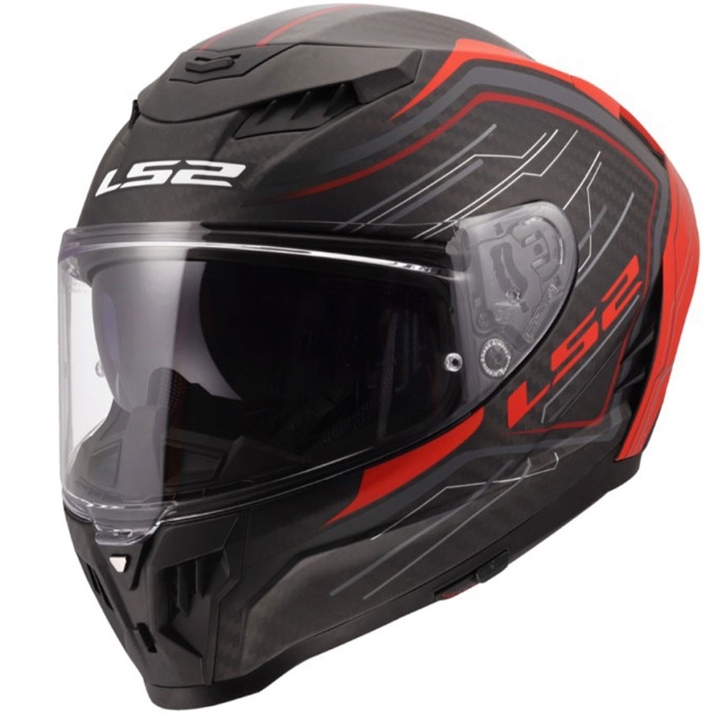 Casco integral de moto LS2 FF807 Dragon Subic rojo