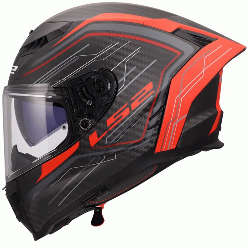 Casco integral de moto LS2 FF807 Dragon Subic rojo