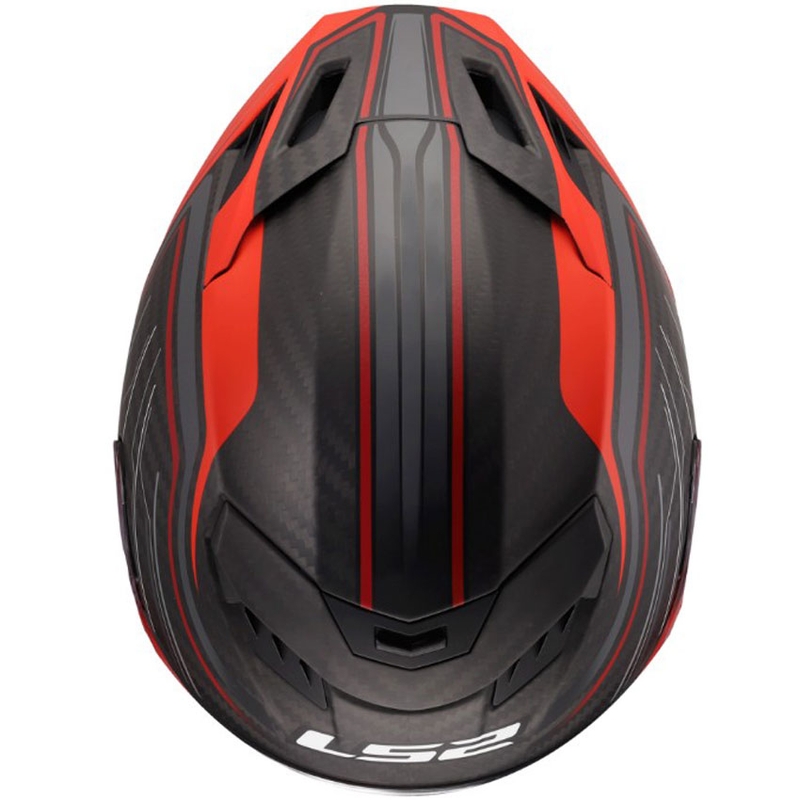 Casco integral de moto LS2 FF807 Dragon Subic rojo