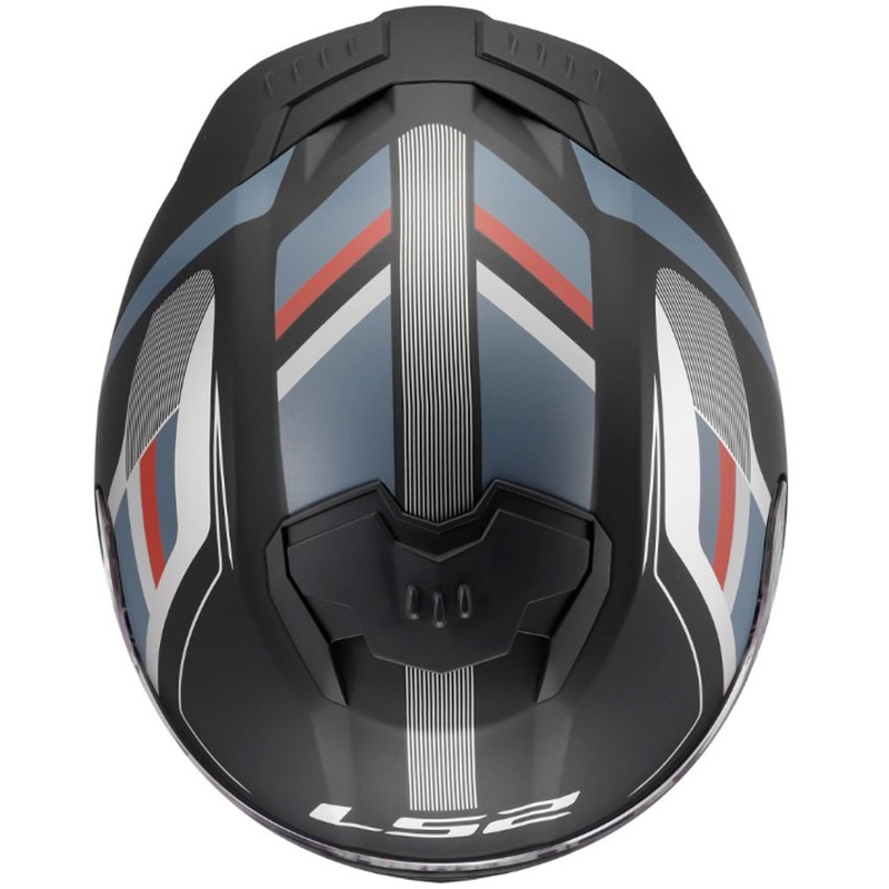 Casco integral de motocicleta LS2 FF808 Stream II Vintage negro-petróleo