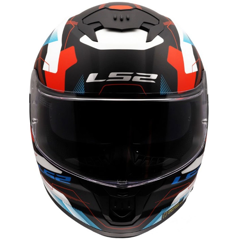 Casco integral de moto LS2 FF808 Stream II Mika blanco mate-azul