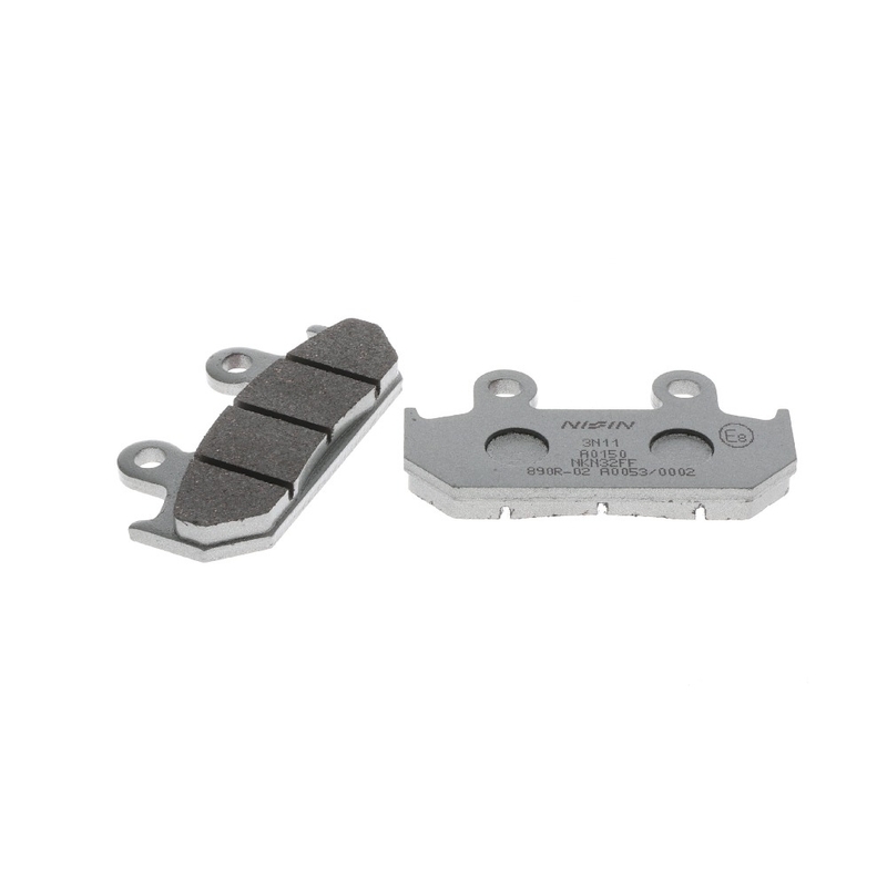 Pastillas de freno NISSIN compuesto semimetálico 81x42x9 mm 2 uds