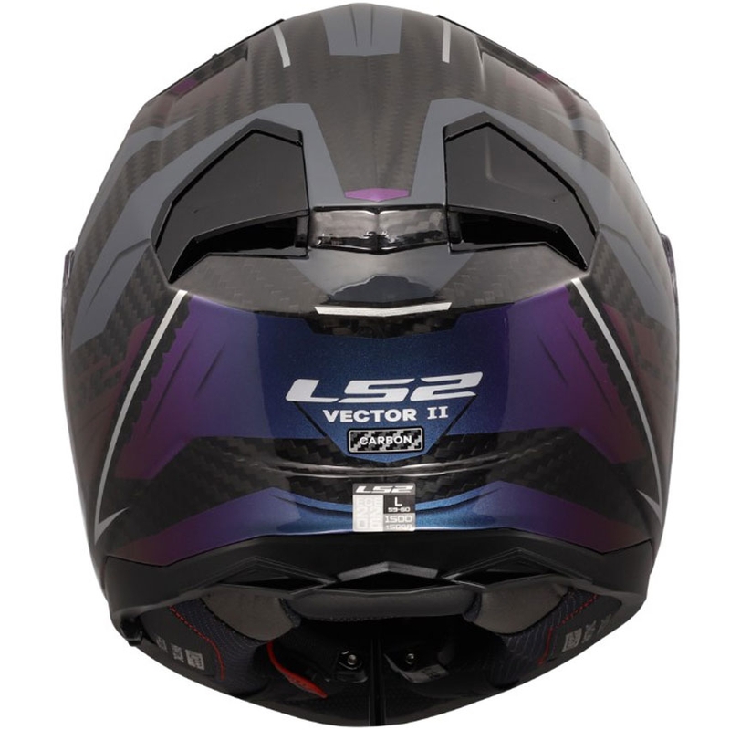 Casco integral de motocicleta LS2 FF811 Vector II C Savage Chameleon negro-violeta