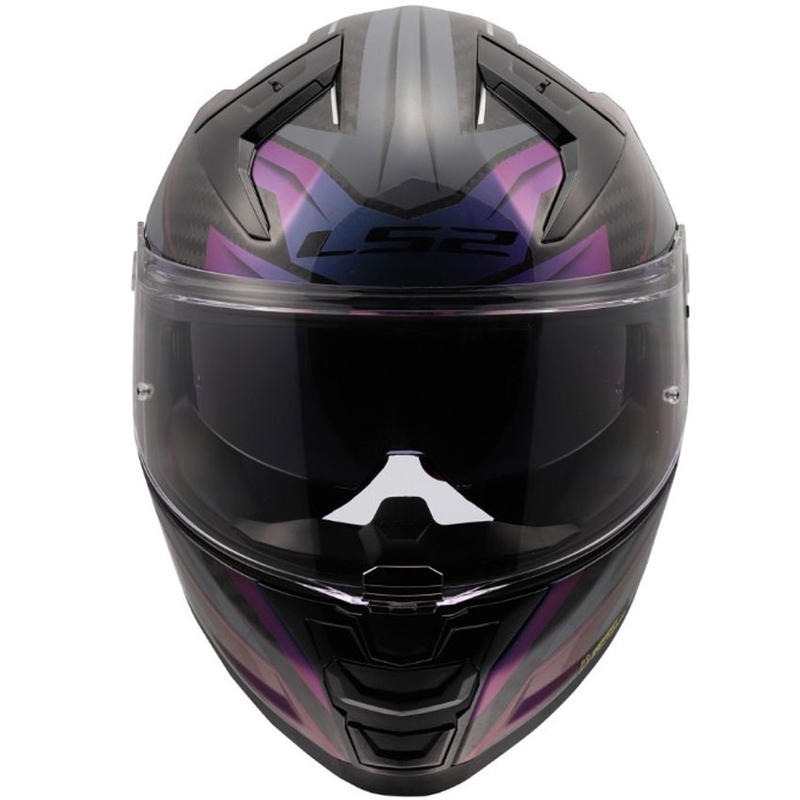 Casco integral de motocicleta LS2 FF811 Vector II C Savage Chameleon negro-violeta