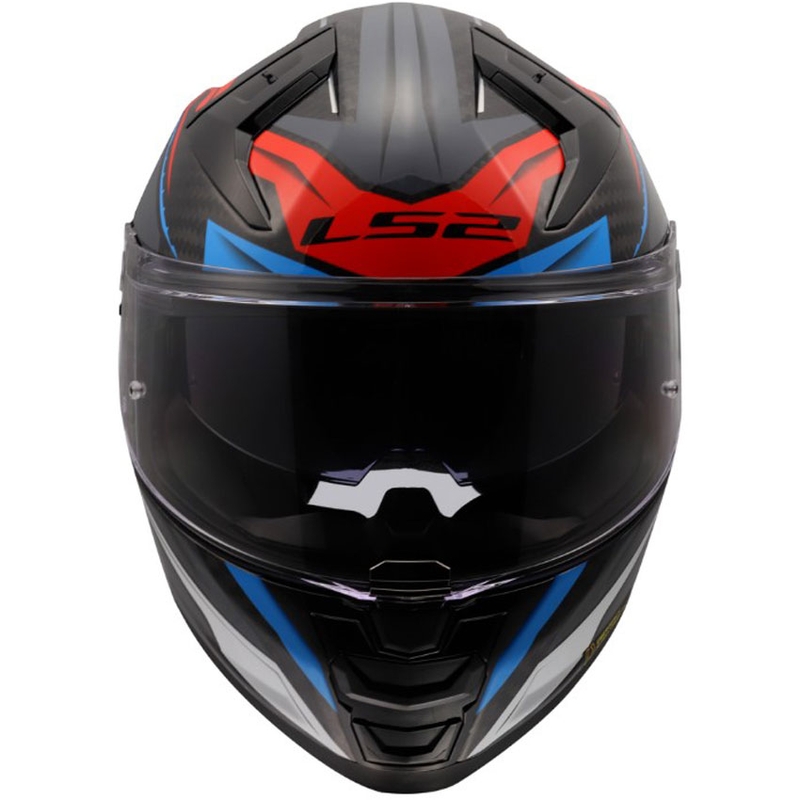 Casco integral de motocicleta LS2 FF811 Vector II C Savage blanco-azul-rojo