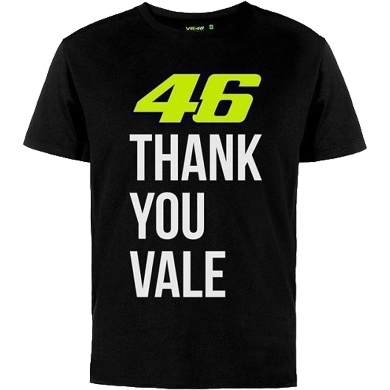 Camiseta niño VR46 Valentino Rossi "Thank you Vale" negra