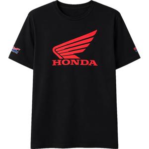 Camiseta negra Honda Wing