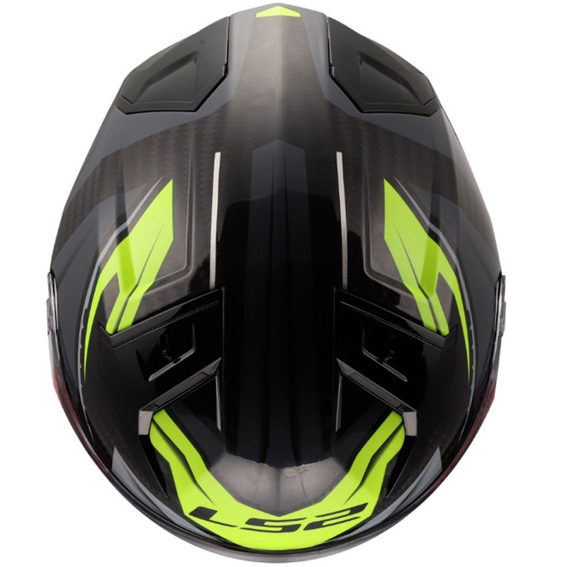 Casco integral de motocicleta LS2 FF811 Vector II C Savage amarillo brillante HV
