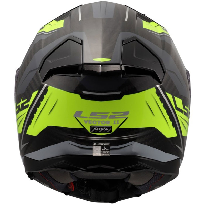 Casco integral de motocicleta LS2 FF811 Vector II C Savage amarillo brillante HV