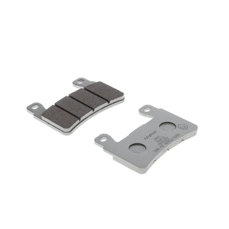 Pastillas de freno NISSIN compuesto semimetálico 74,7x55,2x7,2 mm 2 uds