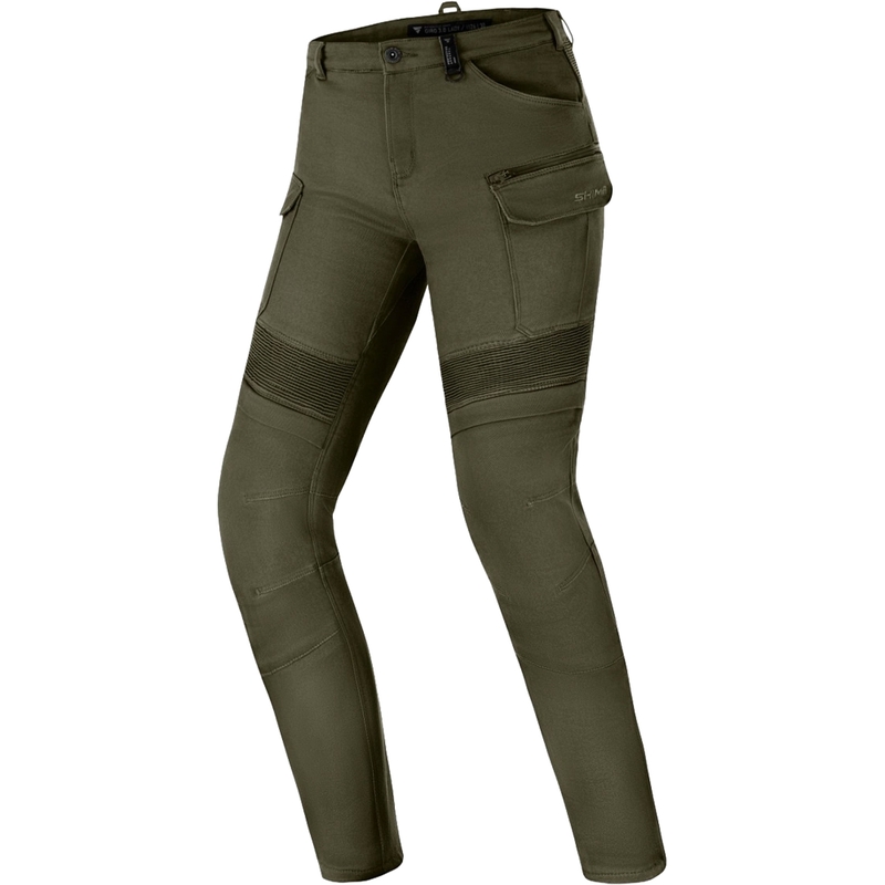 Pantalón de moto Shima Giro 3.0 de mujer en color caqui