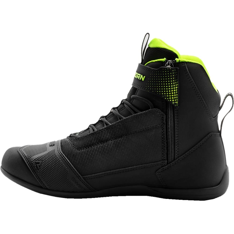 Botas de moto Rebelhorn Swift negro-amarillo fluo