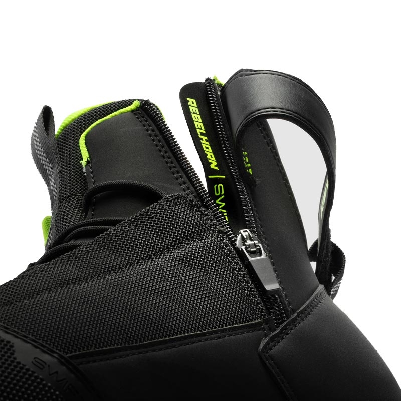 Botas de moto Rebelhorn Swift negro-amarillo fluo