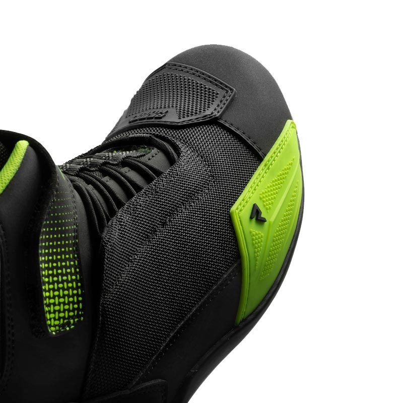 Botas de moto Rebelhorn Swift negro-amarillo fluo