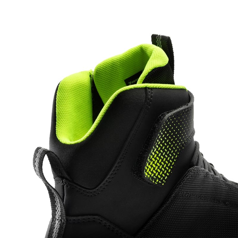Botas de moto Rebelhorn Swift negro-amarillo fluo