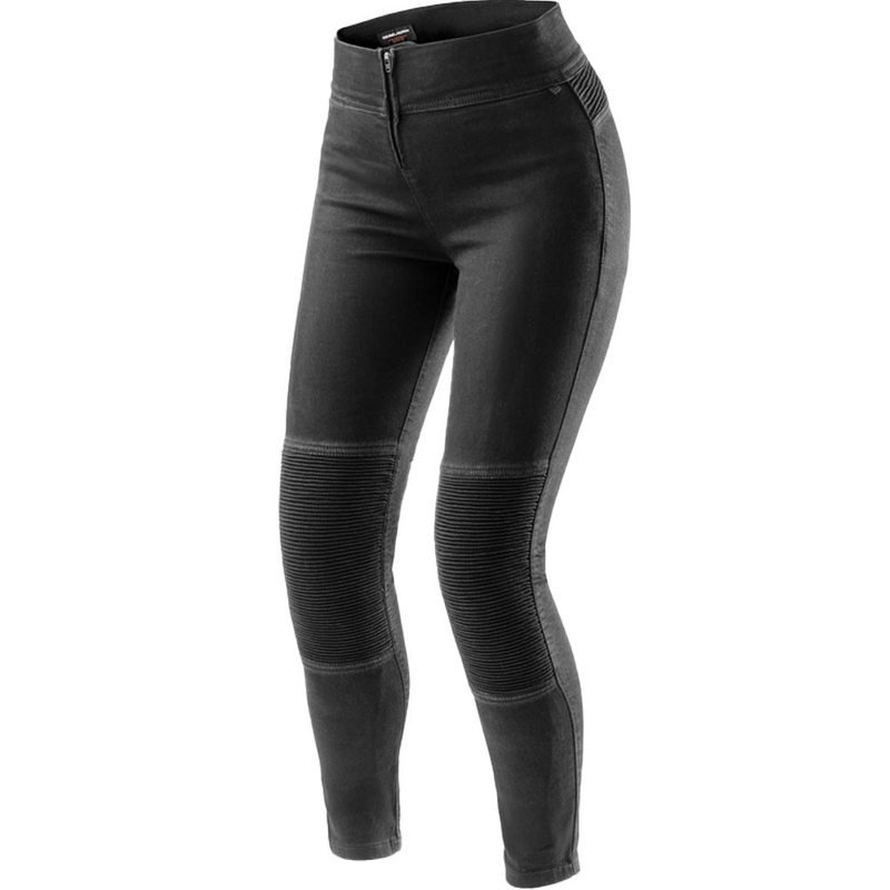 Leggings de moto cortos para mujer Rebelhorn Chica negros