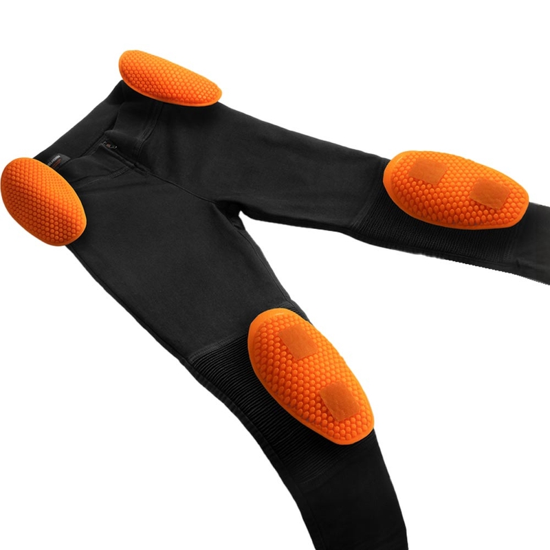 Leggings de moto cortos para mujer Rebelhorn Chica negros