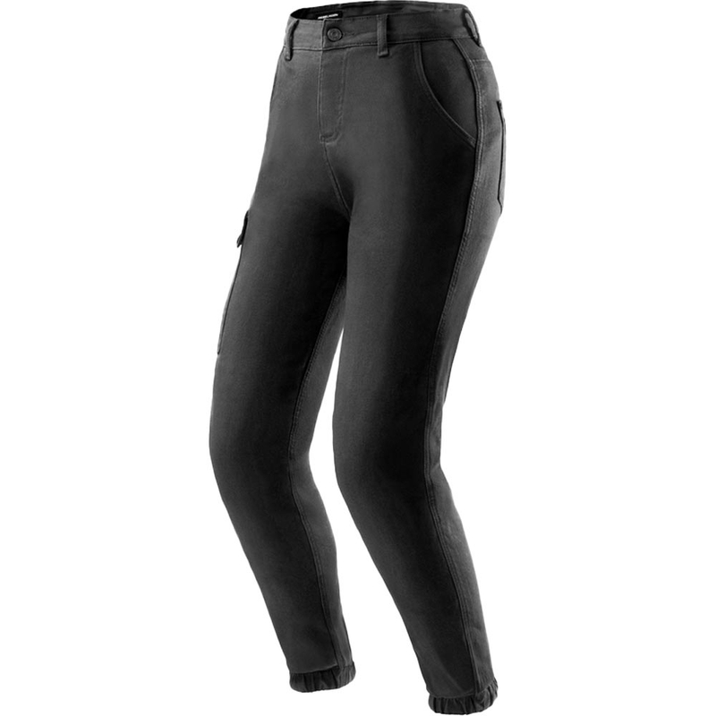 Pantalones vaqueros de moto para mujer Rebelhorn Faster negros