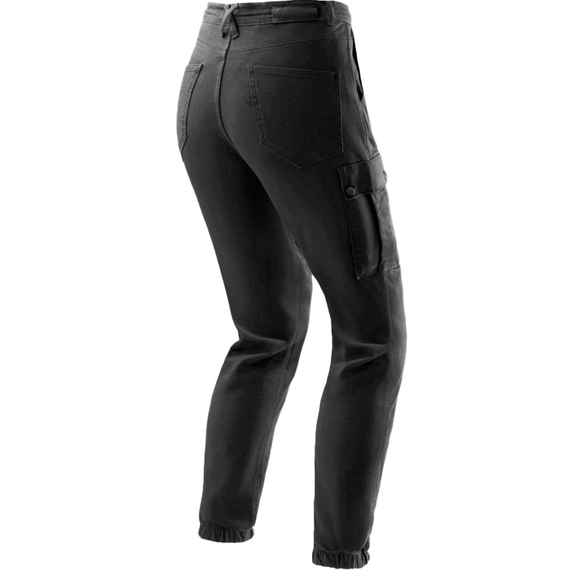 Pantalones vaqueros de moto para mujer Rebelhorn Faster negros