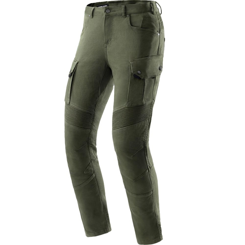 Pantalones vaqueros de moto cortos Rebelhorn Faster verdes