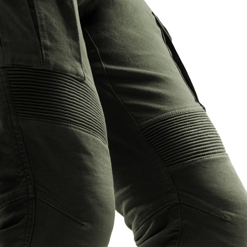 Pantalones vaqueros de moto cortos Rebelhorn Faster verdes