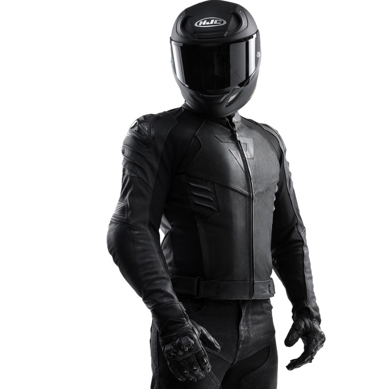 Chaqueta de moto de cuero Rebelhorn Vandal 2 negra