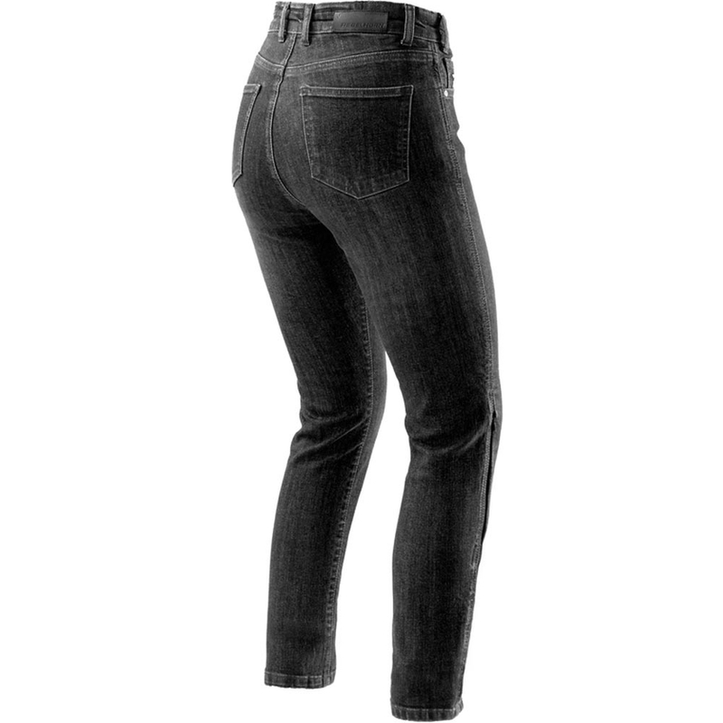 Vaqueros de moto para mujer Rebelhorn Classic Monolayer negro lavado