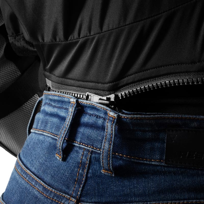 Vaqueros de moto para mujer Rebelhorn Classic Monolayer azul lavado