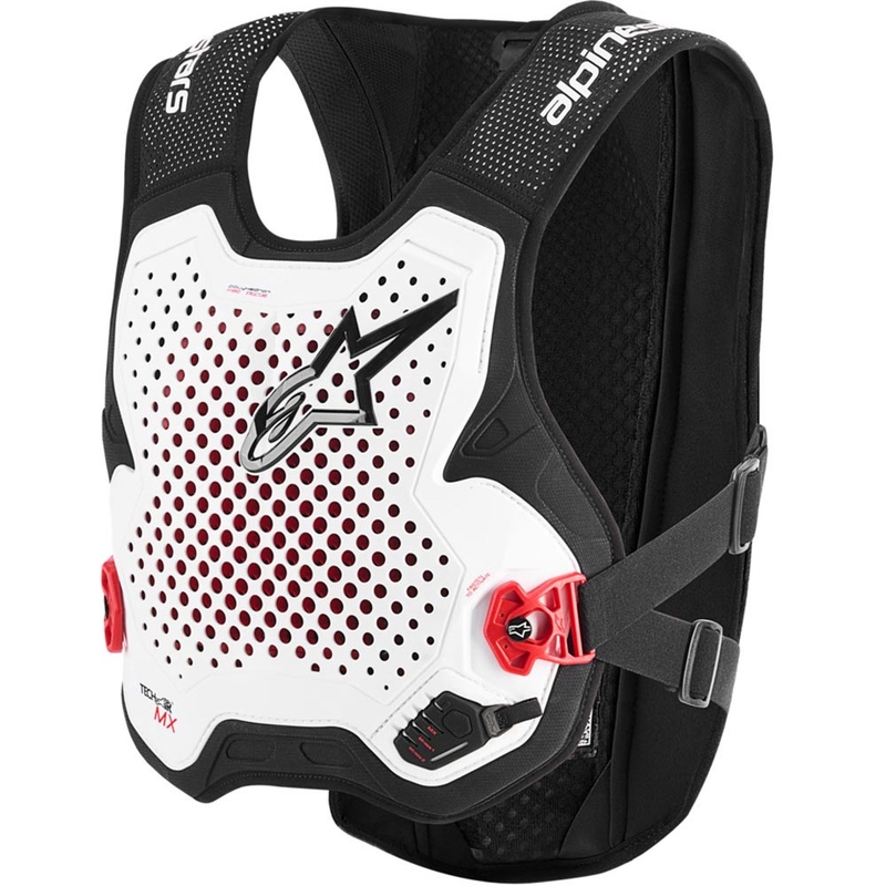 Chaleco airbag Alpinestars TECH-AIR®MX PLASMA blanco-negro-rojo
