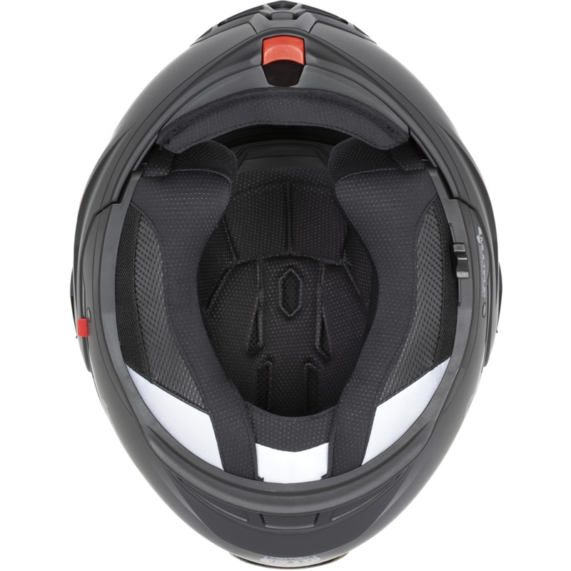Casco de moto modular Cassida MultiFlip Korp en negro mate, verde y gris