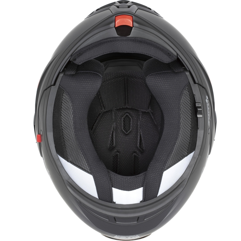 Casco de moto abatible Cassida MultiFlip Solid Blackout negro mate-negro