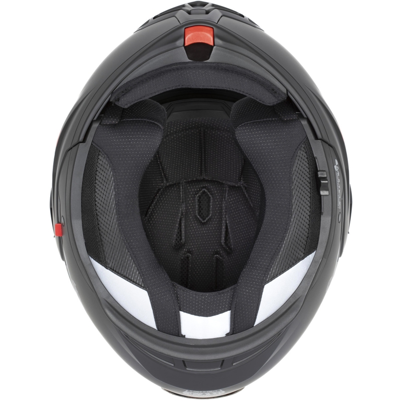 Casco de moto abatible Cassida MultiFlip Solid blanco perla-negro