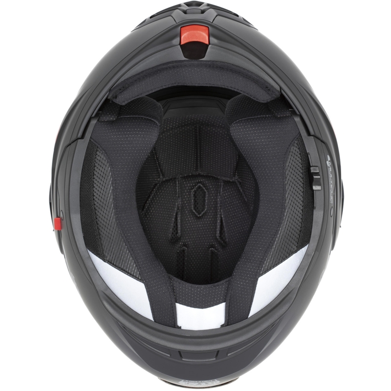 Casco de moto modular Cassida MultiFlip Korp en negro mate, arena y caqui