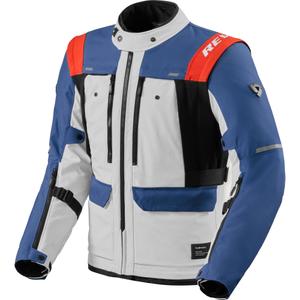 Chaqueta de moto Revit Offtrack 3 H2O azul-plata