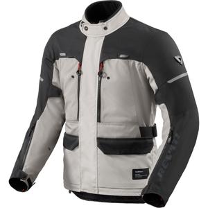 Chaqueta de moto Revit Outback 5 H2O color plata y negro