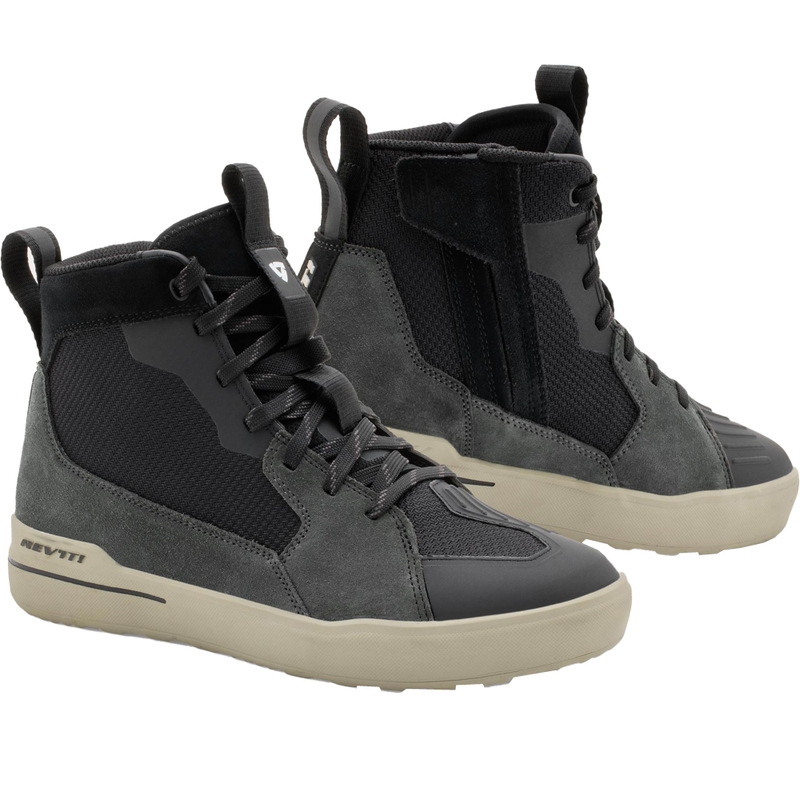 Botas de moto para mujer Revit Arrow 2, color gris arena