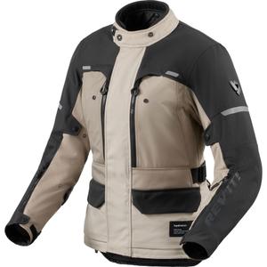 Chaqueta de moto Revit Outback 5 H2O para mujer, color negro arena