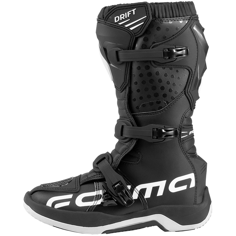 Botas de moto para niños Forma Drift negras